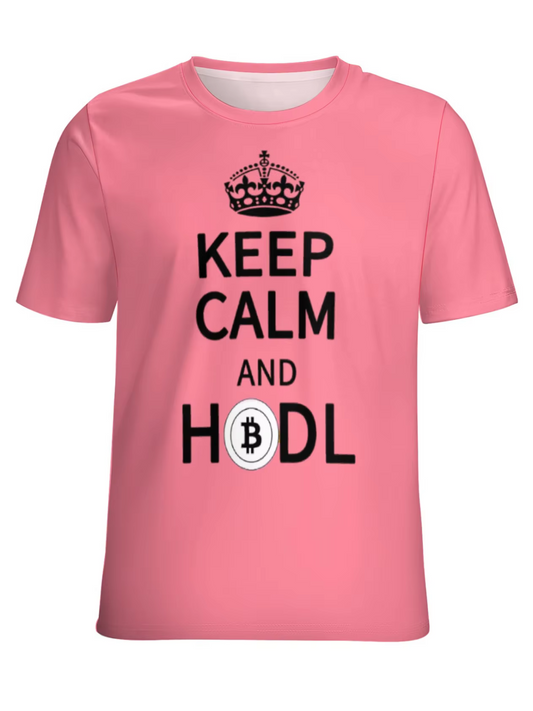KEEP CALM & HODL PINK TSHIRT